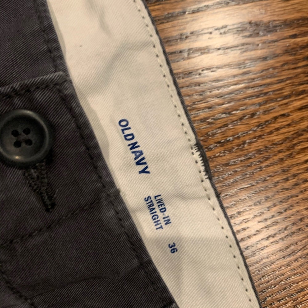 NWT! Old Navy Lived-In Straight Dark Grey Shorts - Picture 8 of 8